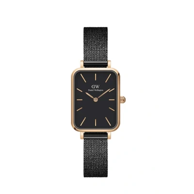 Abbildung von Daniel Wellington Quadro Pressed Ashfield Uhr Rose goldcoloured, Größe: One Size, gold coloured