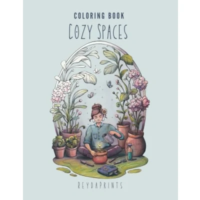 Abbildung von Cozy Spaces Coloring Book: For Adults, Lovely Interiors and Magical Places