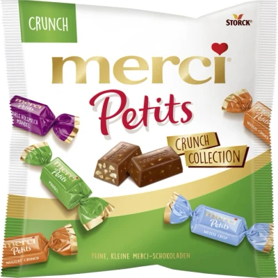 Abbildung von merci Petits Crunch Collection (1 x 125g) / Feine Pralinen in 4 Sorten