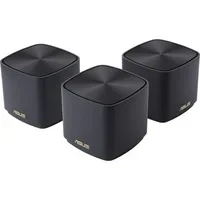 Abbildung von ASUS ZenWiFi XD4 Plus 3er Set AX1800 Whole Home Mesh WiFi 6 System kombinierbarer Router (bis zu 445m² Abdeckung, AiMesh, AiProtection, Wandbefestigung, App Steuerung) schwarz