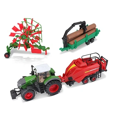 Abbildung von Bburago Spielzeug Traktor Farmland, FENDT Vario 1050 Geschenk Set