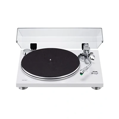 Abbildung von Teac TN 3B SE HiFi Plattenspieler mit Riemenantrieb, Vinyl Turntable (MM Phono EQ Verstärker, innovativer SAEC Tonarm, Aluminium Plattenteller, 33/45 U/min) Weiß
