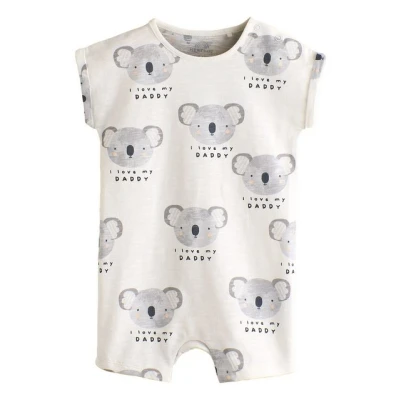 Abbildung von Next Regular FIT Jumpsuit für Kinder, Größe: 68, Ecru i love my daddy
