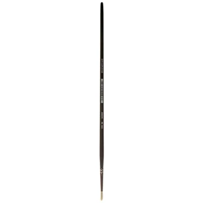 Abbildung von Winsor &amp; Newton 5632002 Azanta Black natürlicher Schweineborstenpinsel für Ölfarben Acrylfarben , gute Steifheit, ideal körperreiche Farben, langer Stiel Rundpinsel Nr.2