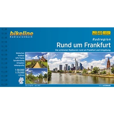 Abbildung von rund um Frankfurt: Die schönsten Radtouren Frankfurt und Umgebung. 1:50.000, 1:75.000, 1.270 km, wetterfest/reißfest, GPS Tracks Download, LiveUpdate (Bikeline Radtourenbücher)