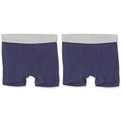 Abbildung von MINYMO Jungen 2er Pack Unterhose Boxershorts, Blau (Dark Navy 778), (Herstellergröße: 152)