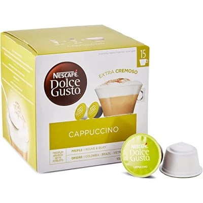 Abbildung von Krups DeLonghi Nescafe Dolce Gusto 90 Kapseln Cappuccino 3er Pack