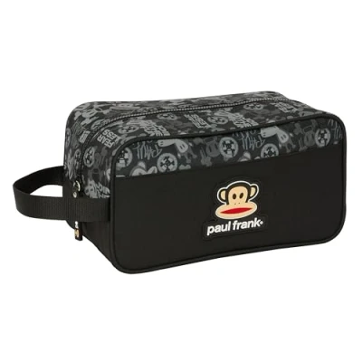 Abbildung von Safta Paul Frank Join The Fun Mittelgroßer Schuhablage, Mehrzwecktasche, Sport, außerschulisch, Fußball, bequem und vielseitig, 29 x 14 15 cm, Schwarz, Estándar, Casual