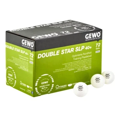 Abbildung von GEWO Tischtennisball Ball Double Star SLP40+ 72er