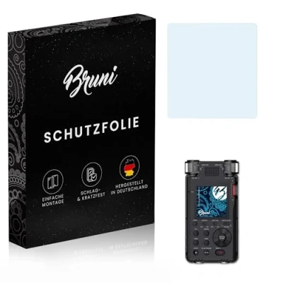 Abbildung von Bruni Schutzfolie kompatibel mit Tascam DR 100MKIII Folie, glasklare Displayschutzfolie (2X)