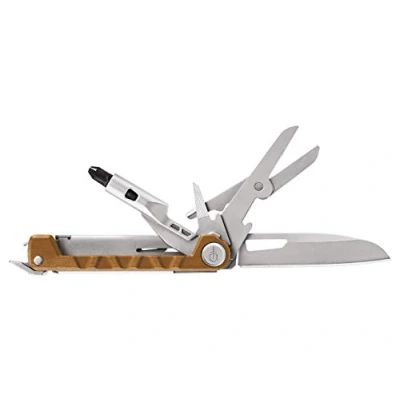 Abbildung von Gerber Taschenmesser mit 8 Funktionen, Multitool glatter Klinge, ArmBar Drive, Orange, Edelstahl/Aluminium, 30 001588