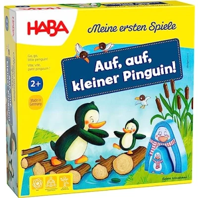 Abbildung von HABA AUF, AUF Kleiner Pinguin Brettspiel für Kinder, Größe: One Size, Mehrfarbig