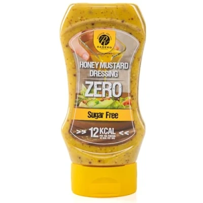 Abbildung von Rabeko Zero Sauce Honig Senf, 1 x 350 ml ohne Zucker &amp; wenig Fett gesunde Low Carb Produkte kalorienreduziert fettreduziert für Salat, Pommes Frites, Burger, Grill Gluten und Laktosefrei