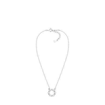 Abbildung von Sofia Milani Circle Flower Halskette, Damen, Größe: One Size, Silver