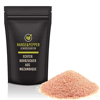 Abbildung von 2kg Echter Rohrzucker Karamell Geschmack aus Mosambik Brauner Zucker natürlich Spitzenqualität Gourmet Serie