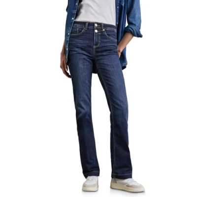Abbildung von Street One Jeans Bootcut, Damen, Größe: 25x30, Blau