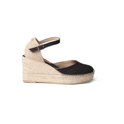 Abbildung von Toni Pons Damen Espadrille aus Leinen Laia NT Schwarz, 38 EU