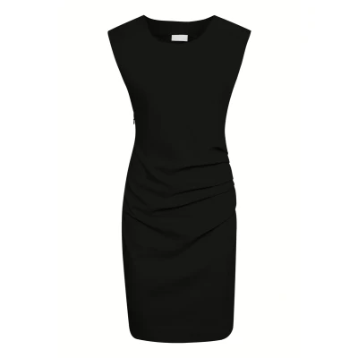 Abbildung von Kaffe India O NECK Etuikleid, Damen, Größe: XS, Black