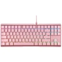 Abbildung von CHERRY MX BOARD 3.0 S, Mechanische Gaming Tastatur mit Kabel, Deutsches Layout (QWERTZ), Robustes Aluminium Gehäuse, RGB Beleuchtung, RED Switches, Pink