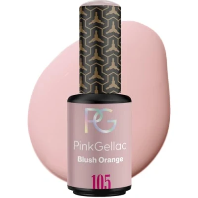 Abbildung von Pink Gellac UV Nagellack 105 Blush Orange 8 ml Shellac Einfache Anwendung Gel Nail Polish für 14 Tage Salonqualität Made in Holland