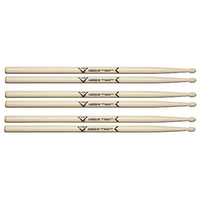 Abbildung von Vater Drumsticks VSP35BCL 5B Classics Series Hickory Holzspitze 3 Paar