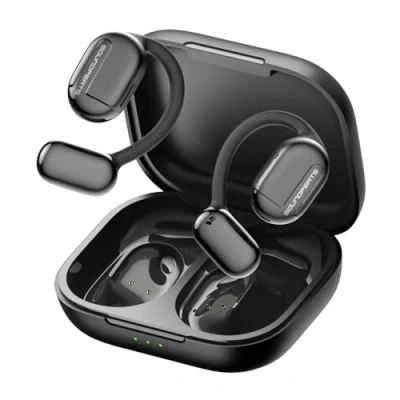 Abbildung von SoundPEATS GoFree Open Ear Kopfhörer Bluetooth 5.3, Kabellose mit Ohrbügel Hi Res Audio und LDAC, Air Conduction für Sport 45H Spielzeit Wasserdicht IPX4 Mikrofon App Steuerung