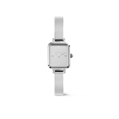 Abbildung von Daniel Wellington Quadro MINI Reflection Uhr, Größe: One Size, Silver