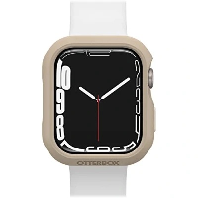 Abbildung von OtterBox All Day Bumper für Apple Watch Series 9/8/7 45mm, stoßfeste, sturzsichere, schlanke Schutzhülle Watch, schützt den Display und die Kanten, Beige