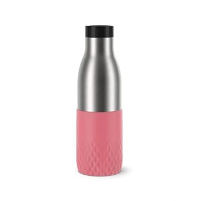 Abbildung von Emsa Trinkflasche Bludrop Sleeve, Edelstahl/Silikon, Quick Press, 12h warm/24h kühl