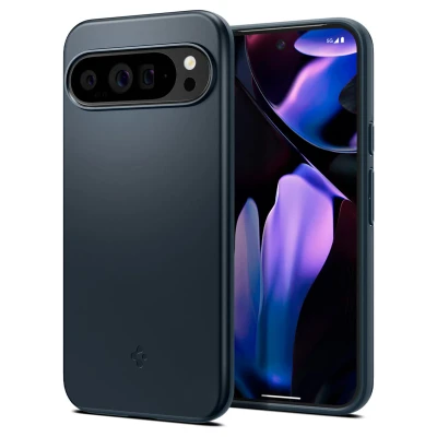 Abbildung von Google Pixel 9 Pro XL Hülle Kunststoff Spigen Hard Case/Backcover Handyhülle Grau
