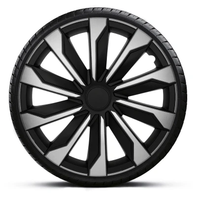Abbildung von AutoStyle PP 5485SB Radblenden 15Zoll schwarz/silber