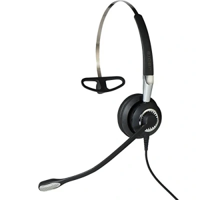 Abbildung von Jabra Q711373 Biz 2400 II Mono USB leichtes Call Center Kabel Headset für MS Skype for Business, Controller mit programmierbaren Tasten, NC, 3 in 1 Design, Schwarz