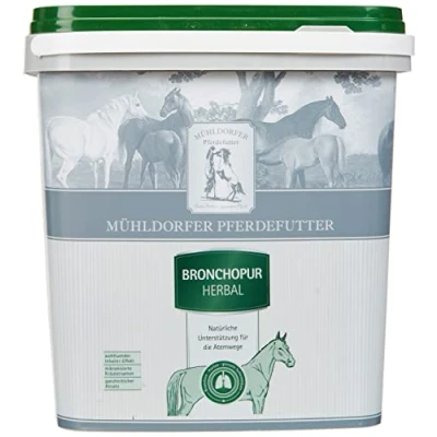 Abbildung von Mühldorfer Pferdefutter Bronchopur Herbal 1,8 kg Fördert das Abhusten Beruhigt Atemwege Wohltuender Inhalier Effekt