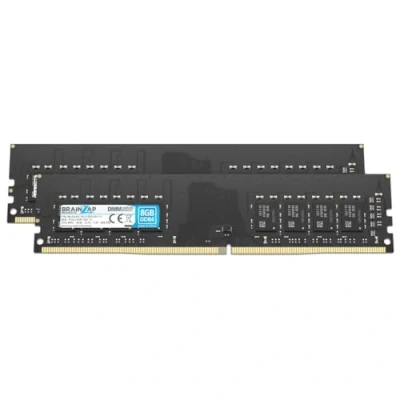 Abbildung von BRAINZAP 16GB DDR4 RAM DIMM PC4 2133P UA1 11 1Rx8 2133 MHz 1.2V CL15 Computer PC Arbeitsspeicher Unbuffered Non ECC (2X 8GB)
