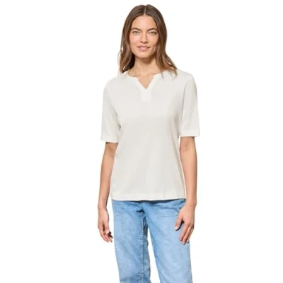 Abbildung von Cecil Damen B323130 T Shirt, Vanilla White, M EU