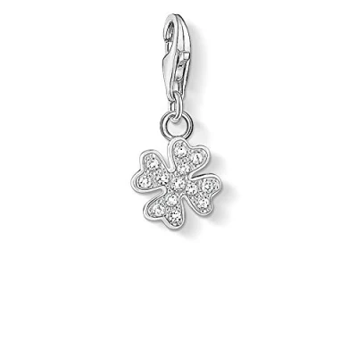 Abbildung von THOMAS SABO Charm Einhänger Kleeblatt, 1797 051 14, mit Zirkonia (synth)