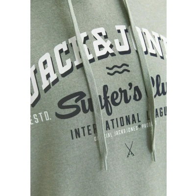 Abbildung von Jack &amp; Jones LOGO Kapuzenpullover, Herren, Größe: Large, Hellgrün