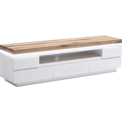 Abbildung von MCA furniture Lowboard &quot;Romina&quot;, mit LED Beleuchtung weiß dimmbar, inkl. Fernbedienung