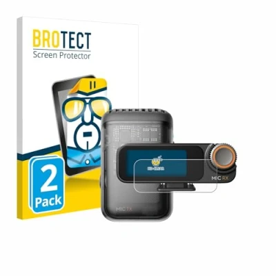 Abbildung von BROTECT (2 Stück Schutzfolie für DJI Mic 2 (Receiver) Displayschutz Folie Ultra Klar
