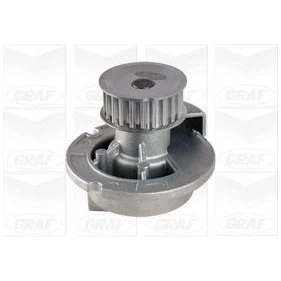 Abbildung von GRAF PA727 Wasserpumpe 23 mit Dichtring mechanisch Stahlblech 59,28 für Zahnriementrieb OPEL: Vectra C Caravan, Corsa Schrägheck, Meriva A