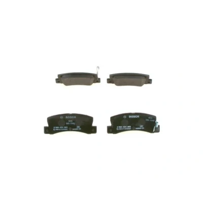 Abbildung von BOSCH 0 986 424 383 Bremsbelagsatz Low Metallic mit akustischer Verschleißwarnung TOYOTA: Corolla VIII Liftback, Compact, MR2 II Coupe