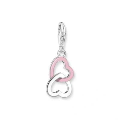 Abbildung von THOMAS SABO Charm Einhänger KISS mit weißen Steinen, 2066 041 10, 2067 565 Zirkonia (synth)