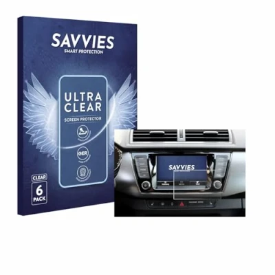 Abbildung von Savvies 6 Stück Schutzfolie für Skoda Fabia 3 Combi Displayschutz Folie Ultra Transparent