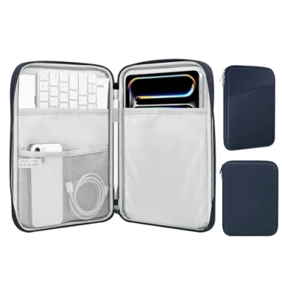 Abbildung von MoKo 9 11&quot; Tablet Tasche Hülle Kompatibel mit iPad Pro 11 M4 2024/11 Zoll Air M2 2024/iPad 10th 10,9 5/4 10,9, Galaxy Tab S9/S8/A8/A7 2022, Indigo