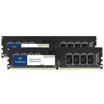 Abbildung von Timetec 8GB KIT (2x4GB) DDR4 2400MHz PC4 19200 Non ECC Unbuffered 1.2V CL17 1Rx8 Single Rank 288 Pin UDIMM Desktop Memory PC Computer RAM Module Upgrade (8GB KIT(2x4GB))