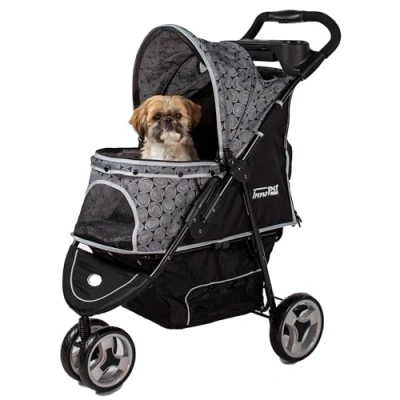 Abbildung von Innopet Buggy Allure Onyx Großer Hundewagen Haustier Kinderwagen Haustierwagen Reise für große/mittelgroße Hunde und