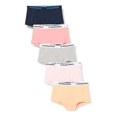 Abbildung von Vingino 5 PACK Panties für Kinder, Größe: 92 104, Multicolor/pink