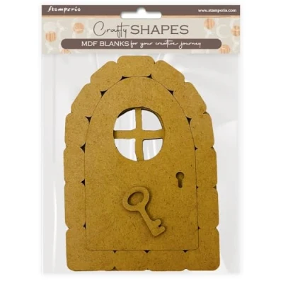 Abbildung von Stamperia MDF Crafty Shapes Blanks Hidden Grove Door (4pcs) (KLSM40)