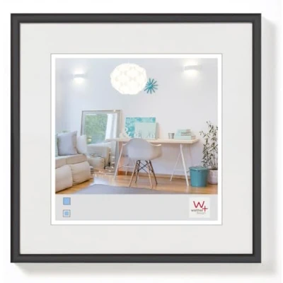Abbildung von walther design Bilderrahmen schwarz 20 x cm New Lifestyle Kunststoffrahmen KV220B