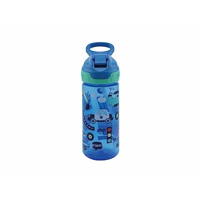 Abbildung von Nuby Flip It Trinkhalmbecher mit weichem Mundstück Auslaufsicherer Kinder Trinkbecher praktischem Griff Spülmaschinenfest Ideal für Kindergarten und Schule Blue 540ml
